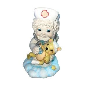 2002 Signed Kristin Haynes Dreamsicles A Healing Heart Doctor Cherub Porcelain